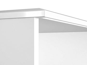 99rooms Nachttisch Grace I Weiß Weiß Hochglanz (Nachtkommode, Nachttischschrank), Design