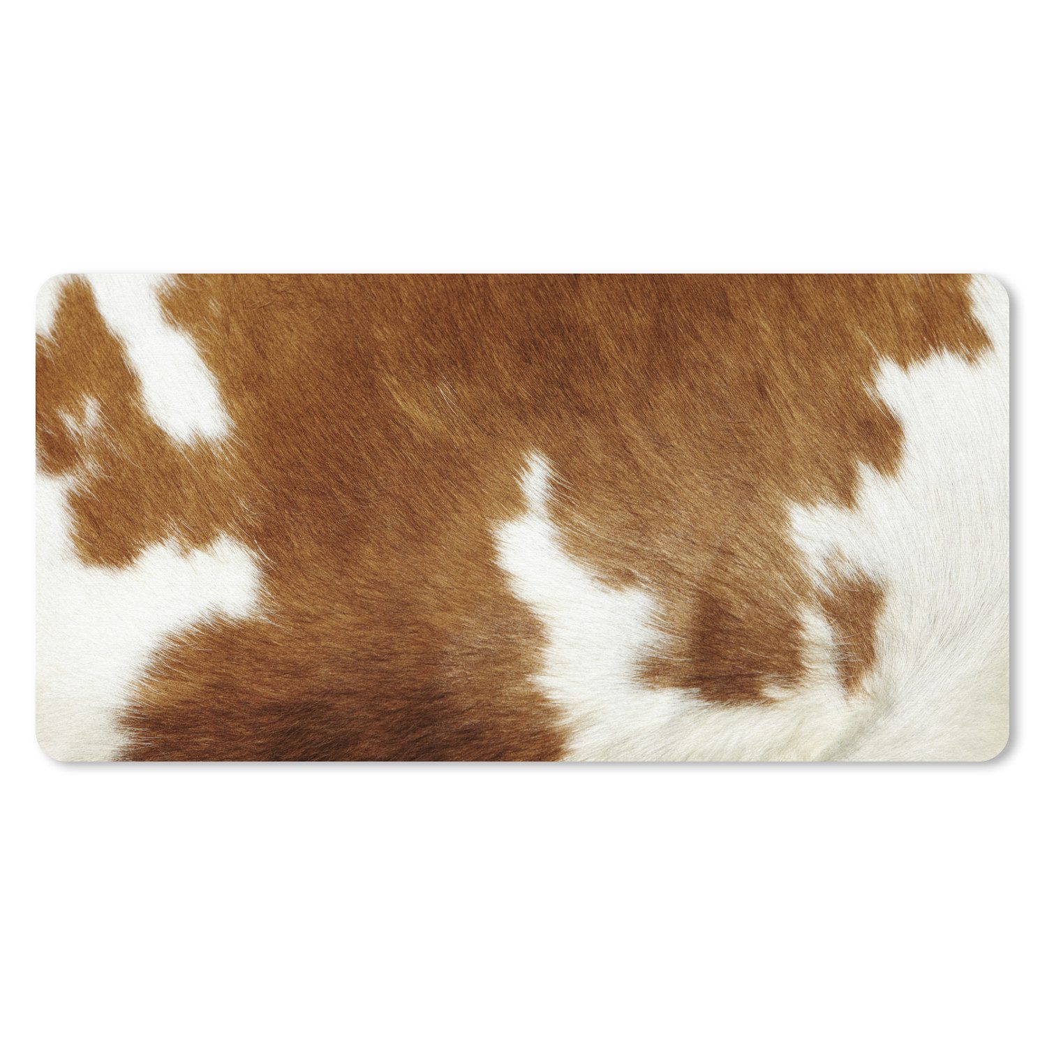 MuchoWow Mauspad Eine melierte Kuhhaut (1-St), Mousepad mit Rutschfester Unterseite, Gaming XXL, Großes, 120x60 cm