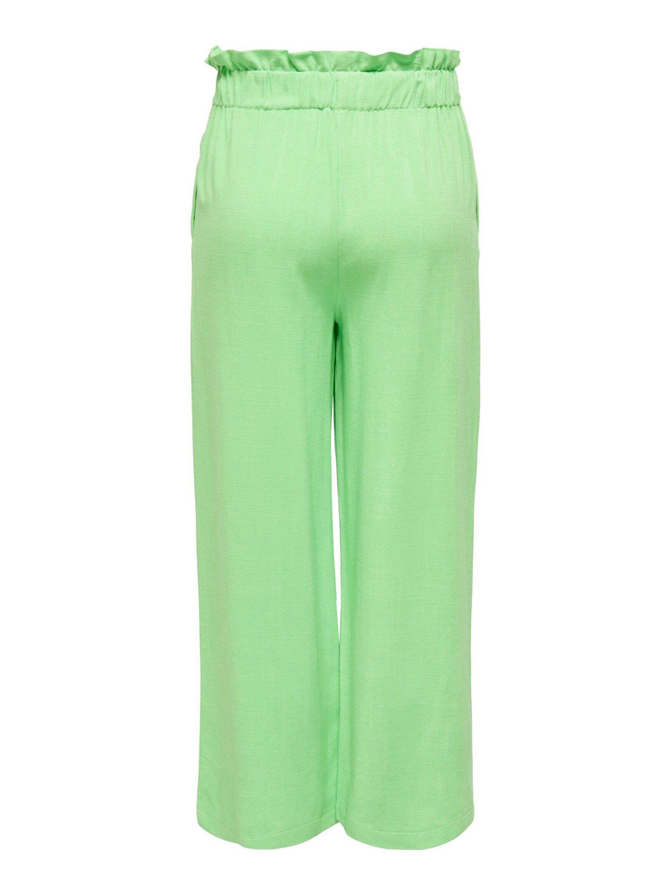 Drapiert/gerafft Summer ONLY 7/8-Hose Green (1-tlg) SOLVI Rüschen,