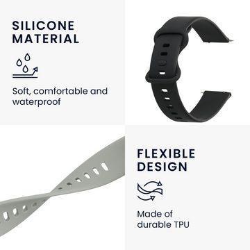 kwmobile Uhrenarmband 2x Sportarmband für Huami Amazfit Bip / Bip Lite, Armband TPU Silikon Set Fitnesstracker