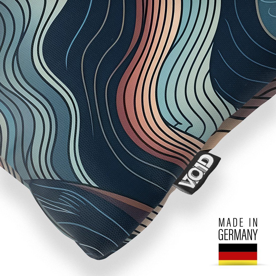 VOID Kissenbezug, (1 Stück), Wellenmuster Farben günstig online kaufen
