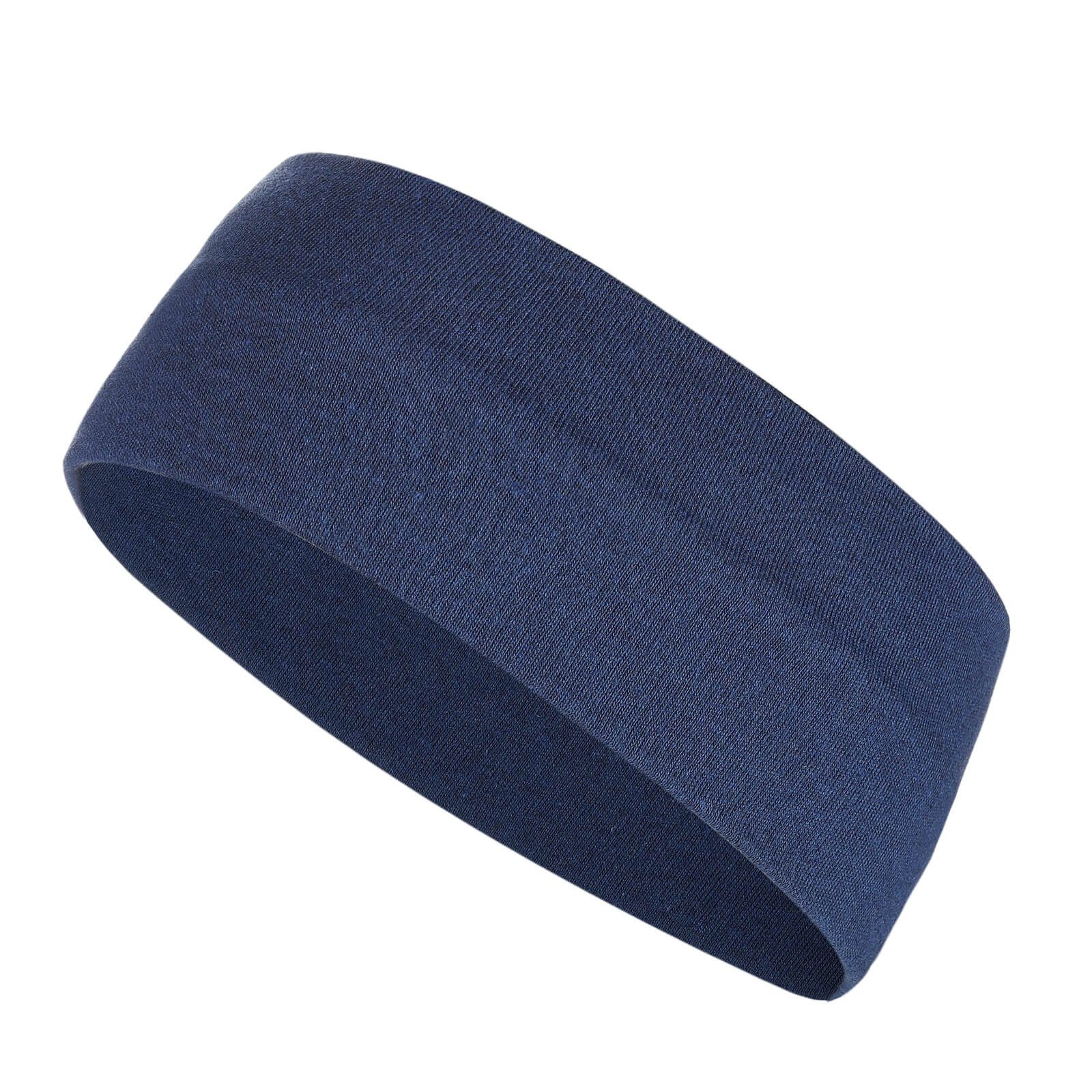 modAS Stirnband Unisex Kopfband Maritim für Kinder und Erwachsene zweilagig Baumwolle (84) blaumelange