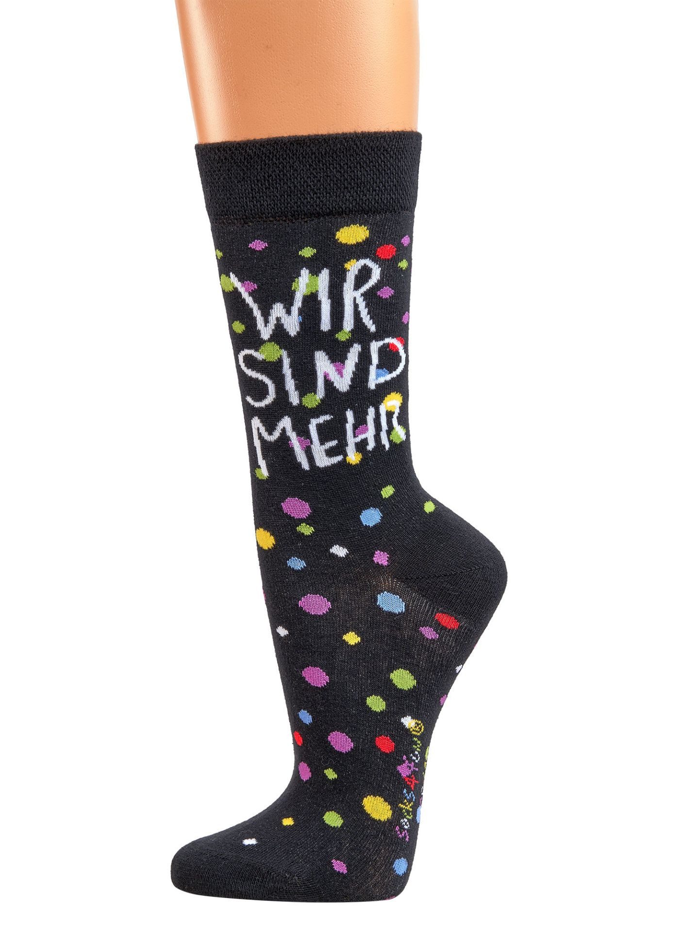 FussFreunde Socken 2 Paar Fun Socken, Spaß mit Socken, viele lustige Motive, Geschenkidee (Set, 2 Paar) handgekettelte Zehennaht, Piqué-Komfortbund