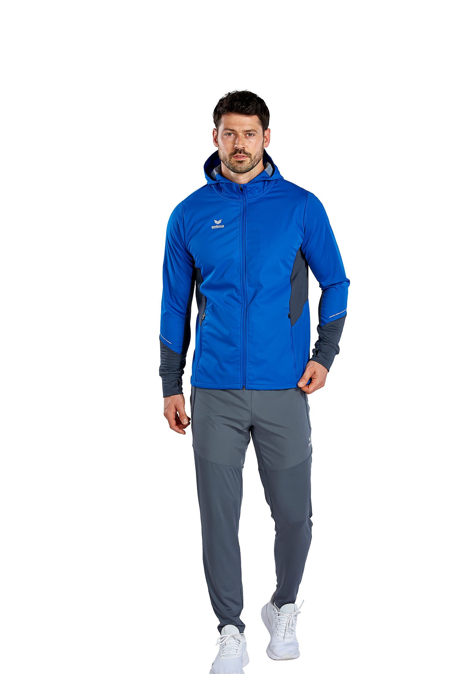 Erima Laufjacke RACING Running Jacke Herren Leichtes, wasserabweisendes Material