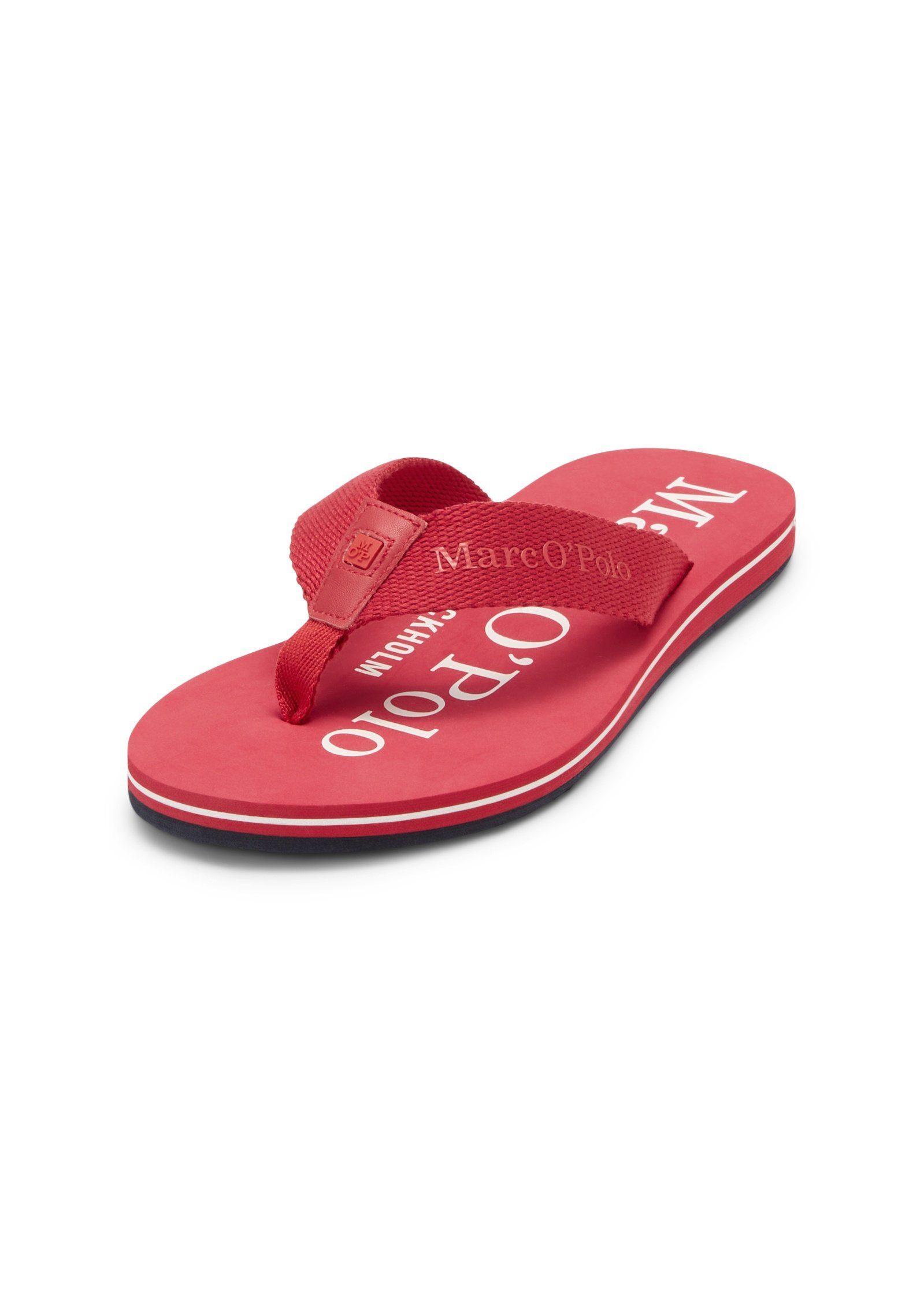 Marc O'Polo mit Canvas-Riemen Strandschuh rot