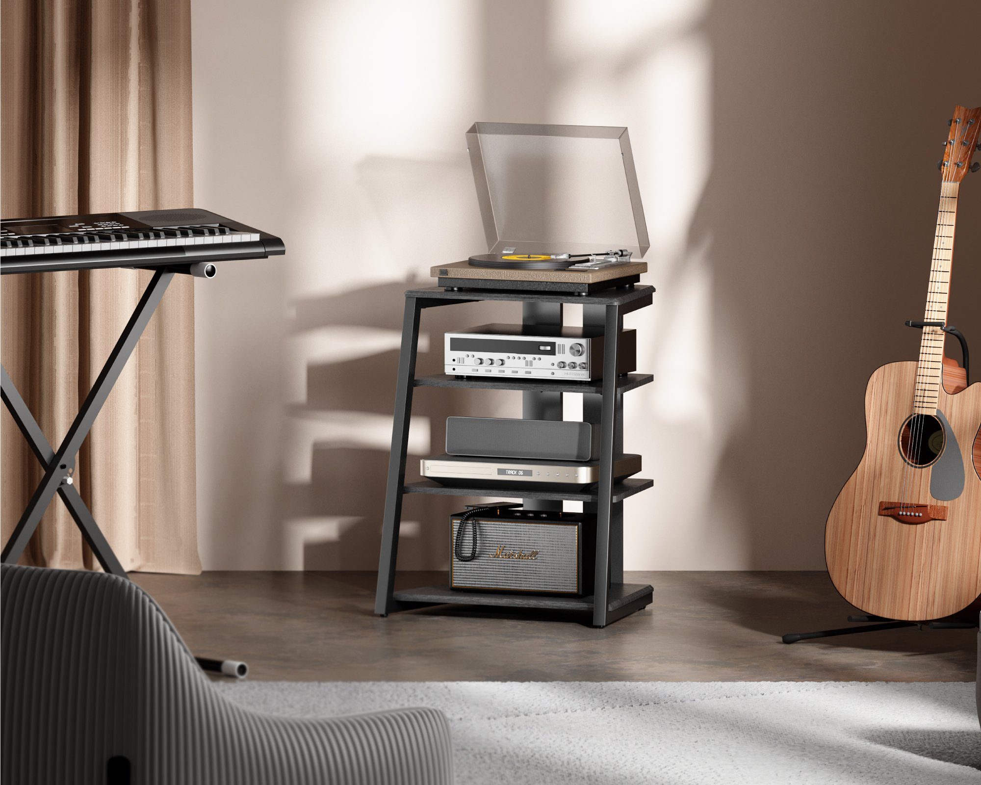 FITUEYES TV-Regal, HiFi Rack TV Rack günstig online kaufen