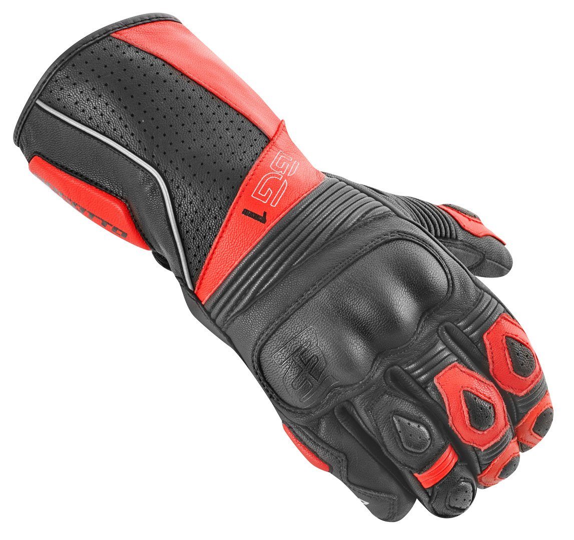Bogotto Motorradhandschuhe Sprint perforierte Motorradhandschuhe reflektierende weitenverstellbar