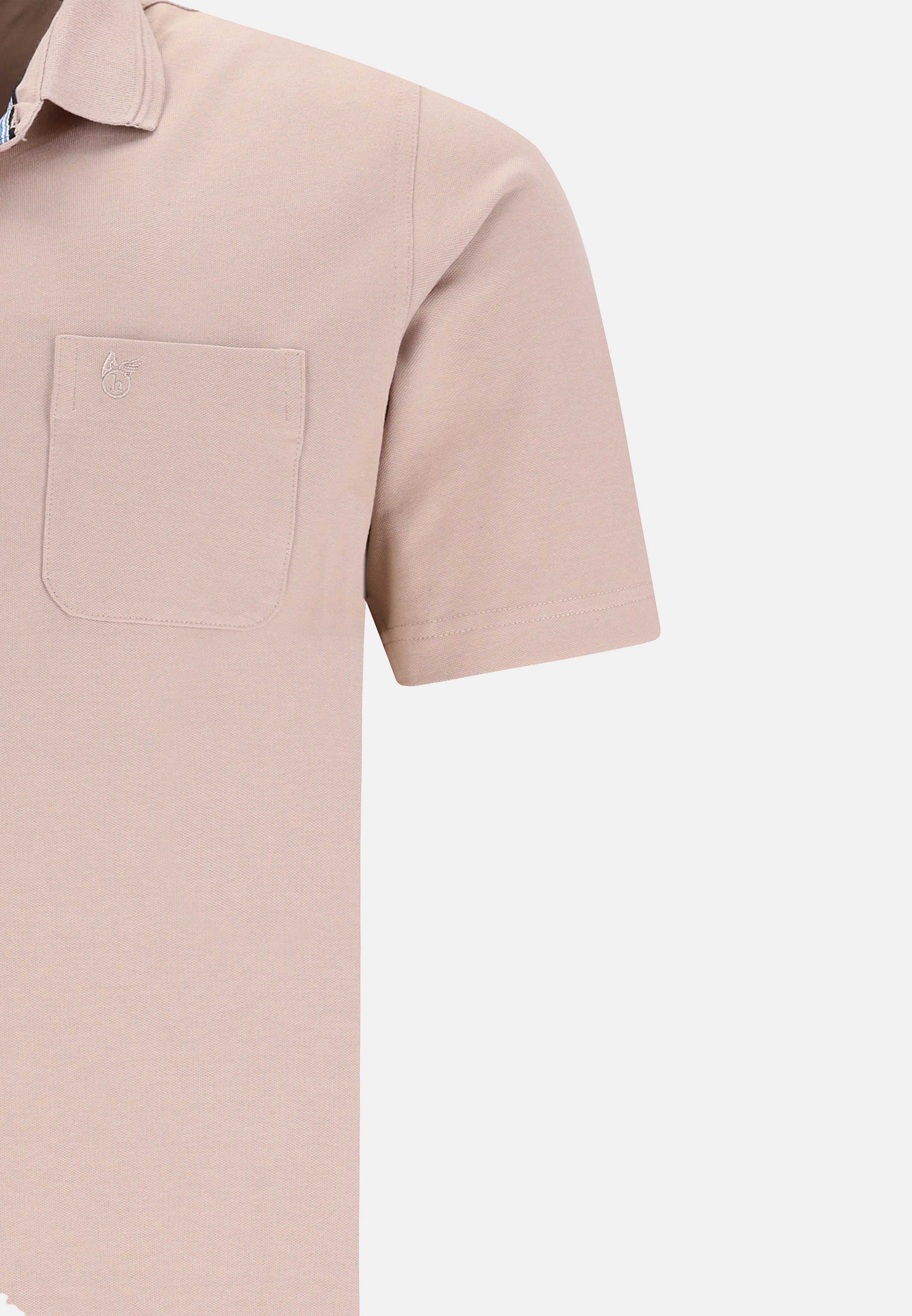 Hajo Poloshirt Pique (1-tlg) Poloshirt - Baumwolle - Atmungsaktiv - Gesäumter Armabschluss