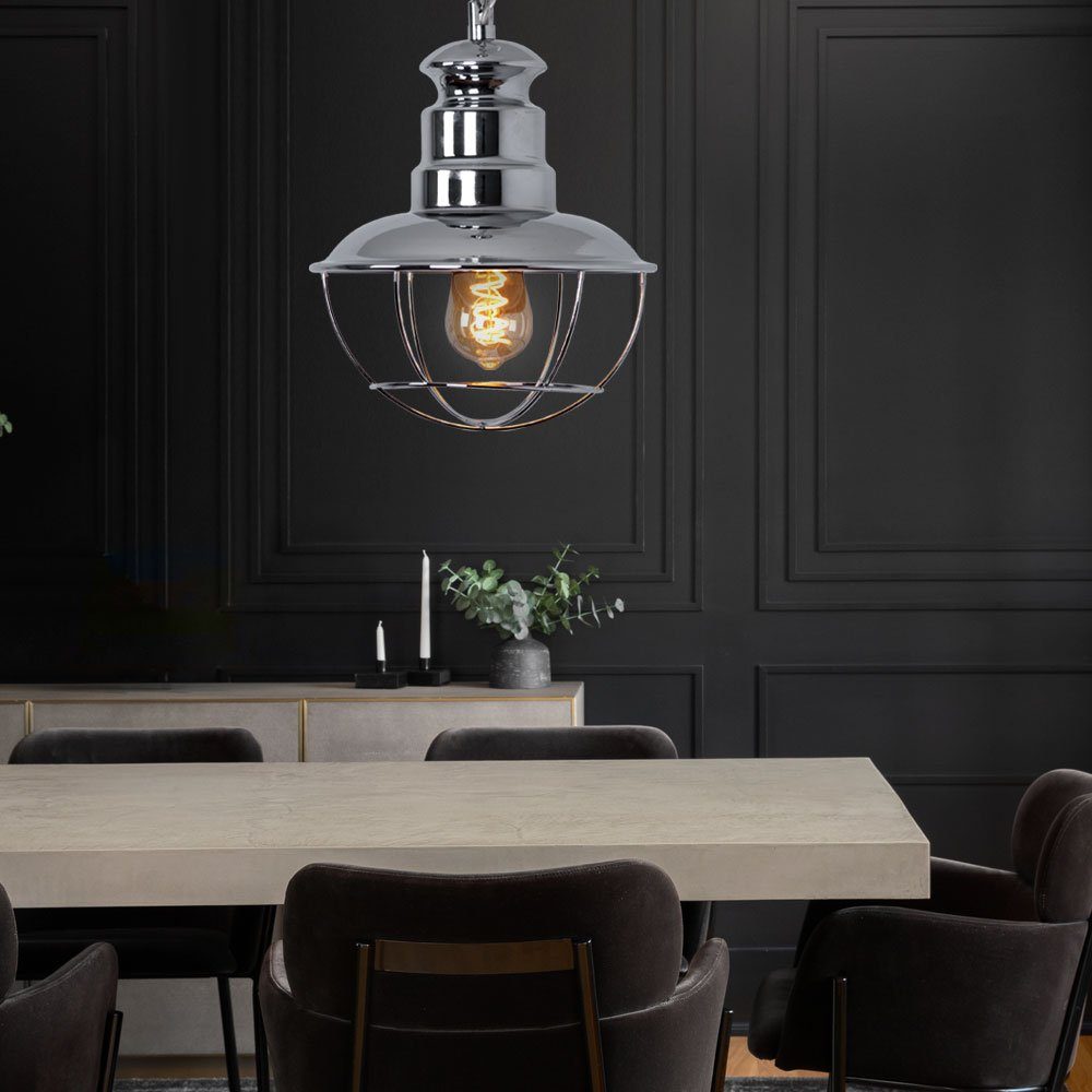 Brilliant Hängeleuchte, Leuchtmittel nicht inklusive, Hängeleuchte Gitter Pendelleuchte Esszimmerlampe Industriell