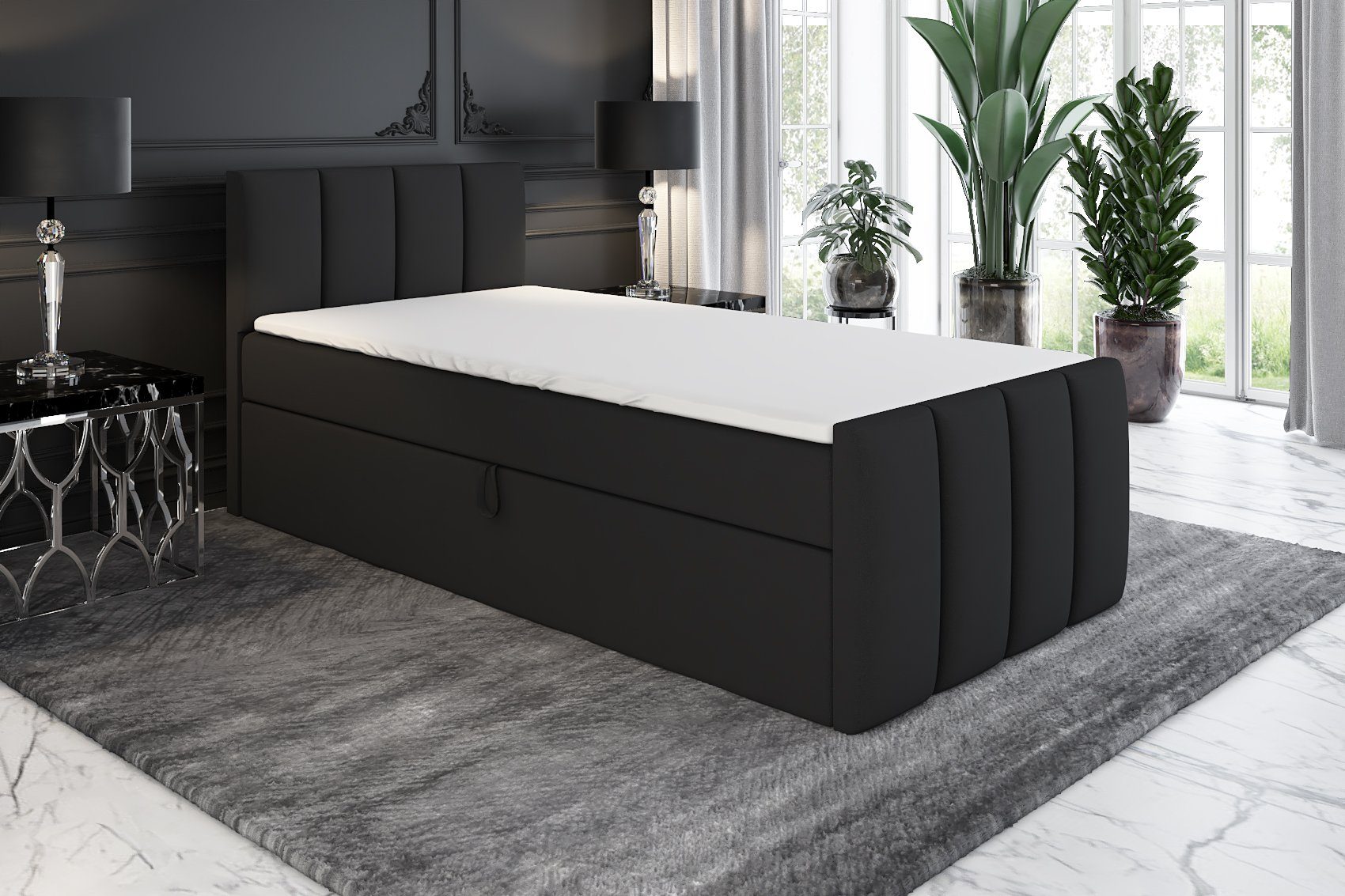A&J MöbelLand GmbH Boxspringbett Einzelbett FUNI günstig online kaufen