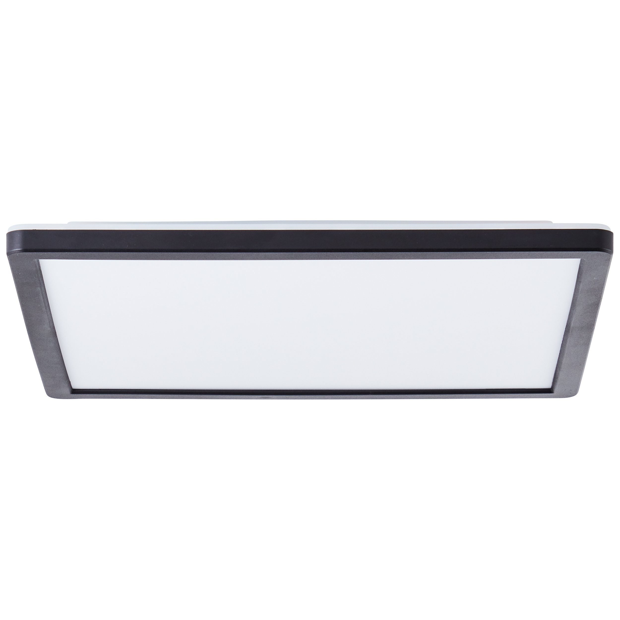 Kunststoff LED Fernbe weiß/schwarz Saltery Saltery Brilliant weiß/schwarz, 30x30cm Aufbauleuchte Deckenaufbau-Paneel Deckenaufbau-Paneel 30x30cm LED
