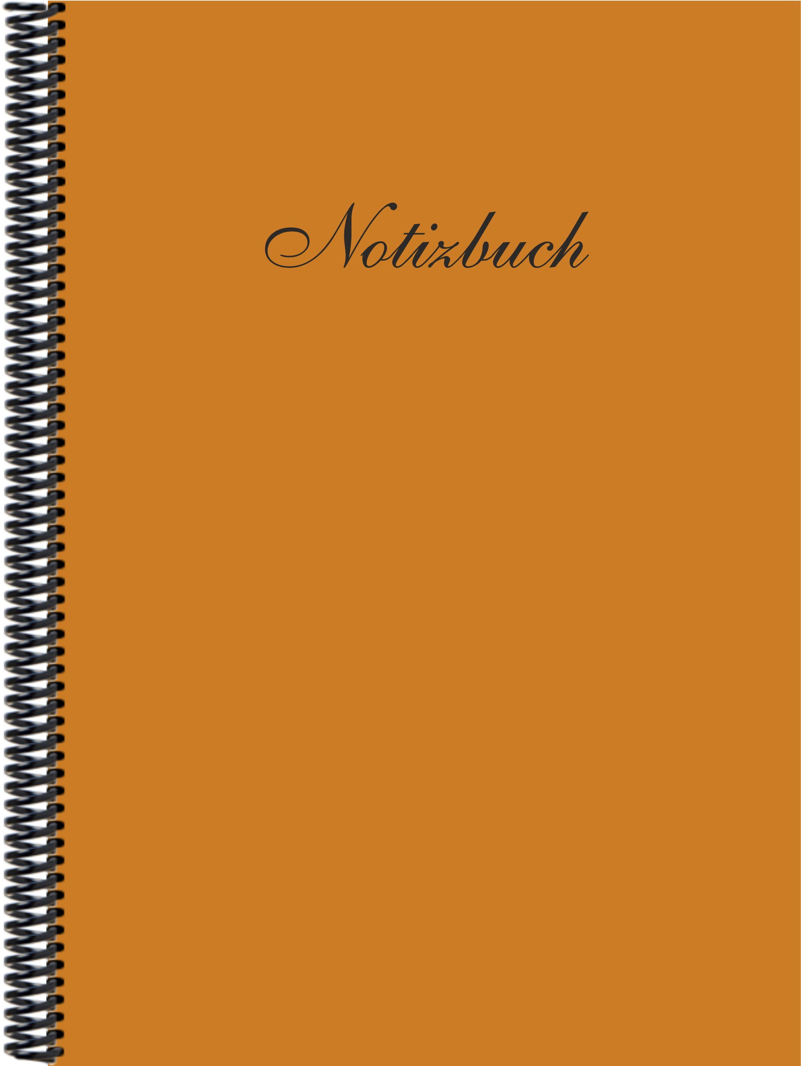 E&Z Verlag Gmbh Notizbuch Notizbuch DINA4 liniert, in der Trendfarbe terracotta