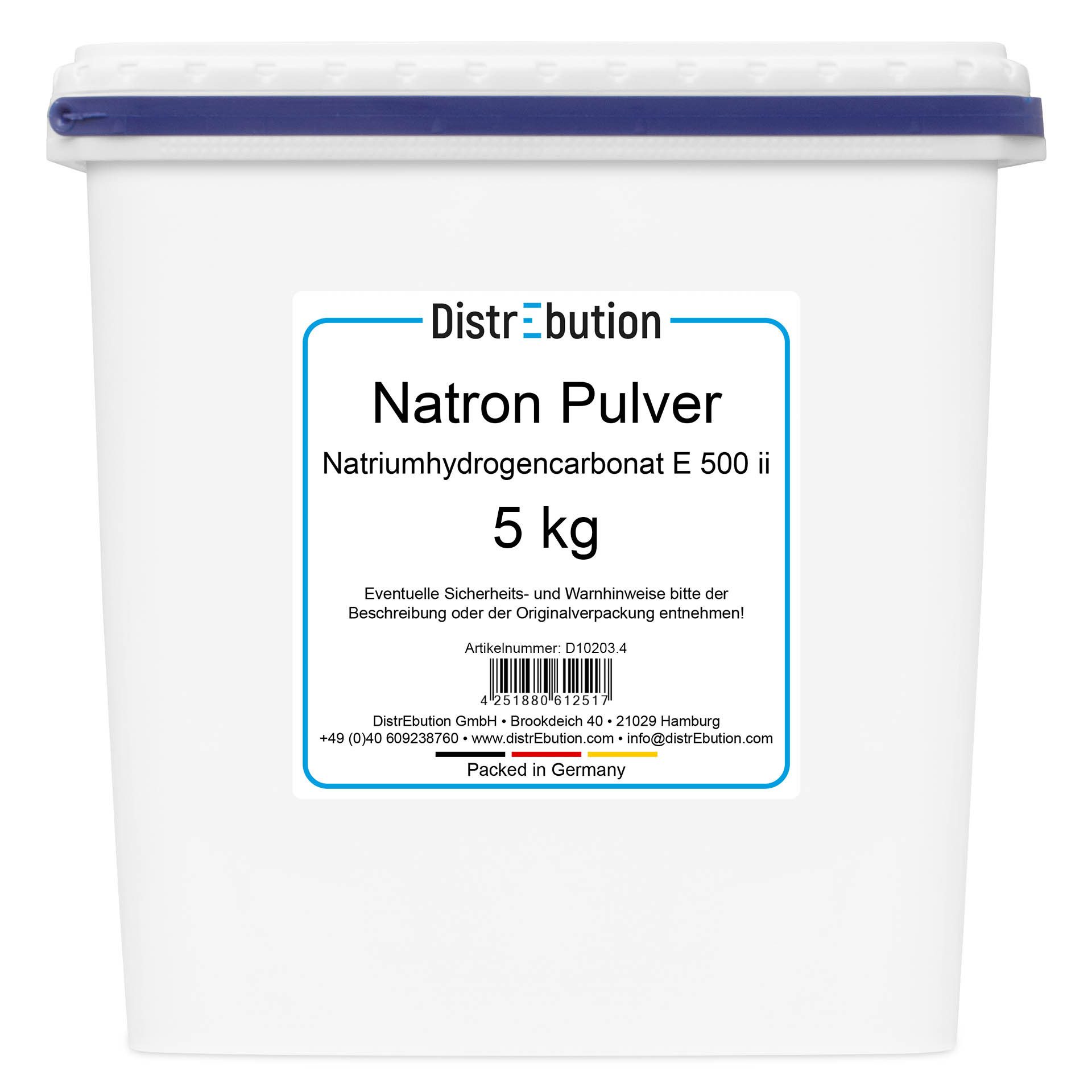 DistrEbution Backzutat Natron Pulver 100g-25kg Backsoda in Lebensmittelqualität, Natriumhydrogencarbonat E500ii