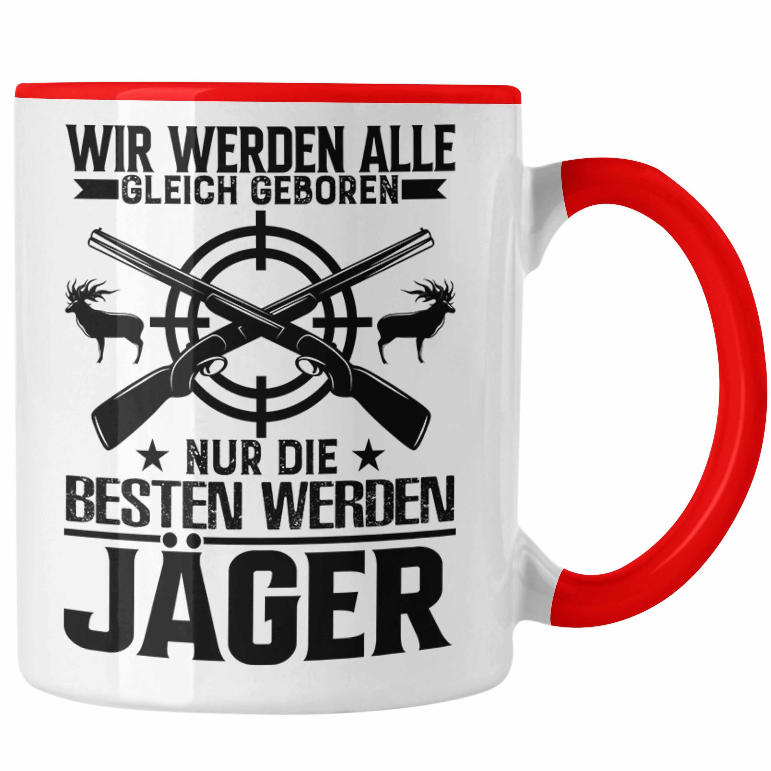 Jäger Tasse 'Der Mit Der Sau Tanzt' – Grün, Spülmaschinenfest, Beidseitig Bedruckt, Geschenk Für Jäger