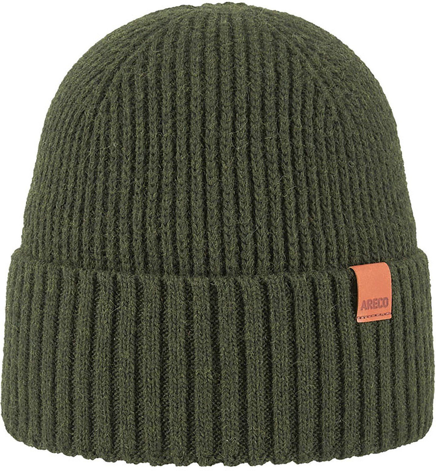 Areco Strickmütze Beanie mit Umschlag & Alpaka-Woll-Anteil