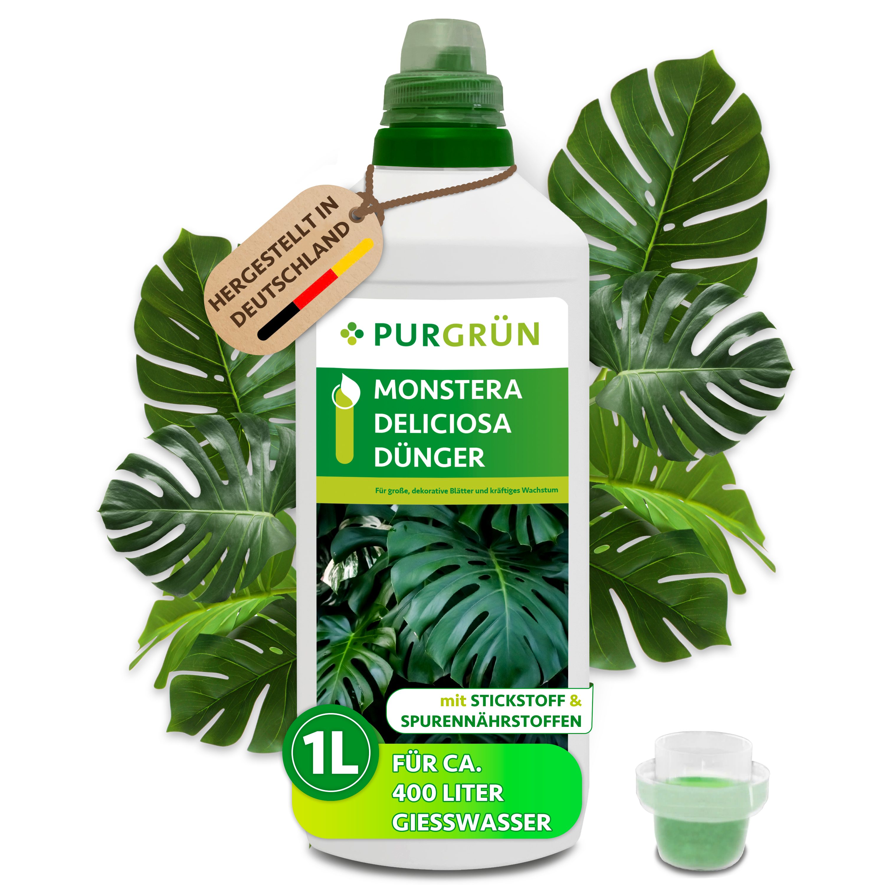 Purgrün Universaldünger Monstera-Deliciosa-Dünger, NPK 7+3+6, für grüne Blä günstig online kaufen