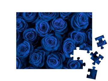 puzzleYOU Puzzle Wunderschöne blaue Rosen, 48 Puzzleteile, puzzleYOU-Kollektionen Rosen, Blumen & Pflanzen