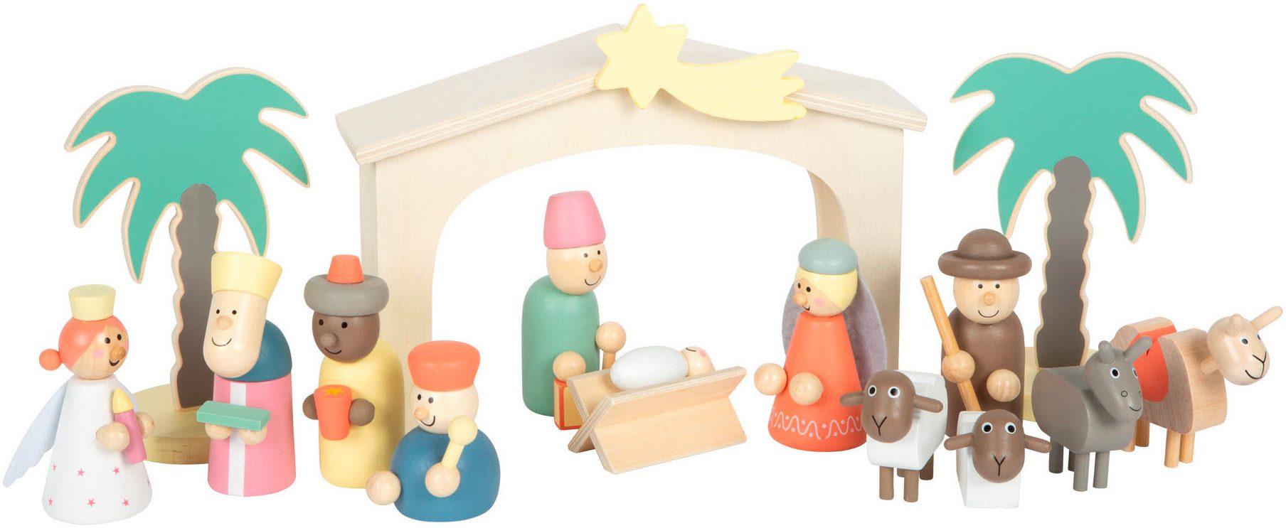 Small Foot Spielfigur Spielset Krippe Weihnachtsgeschichte