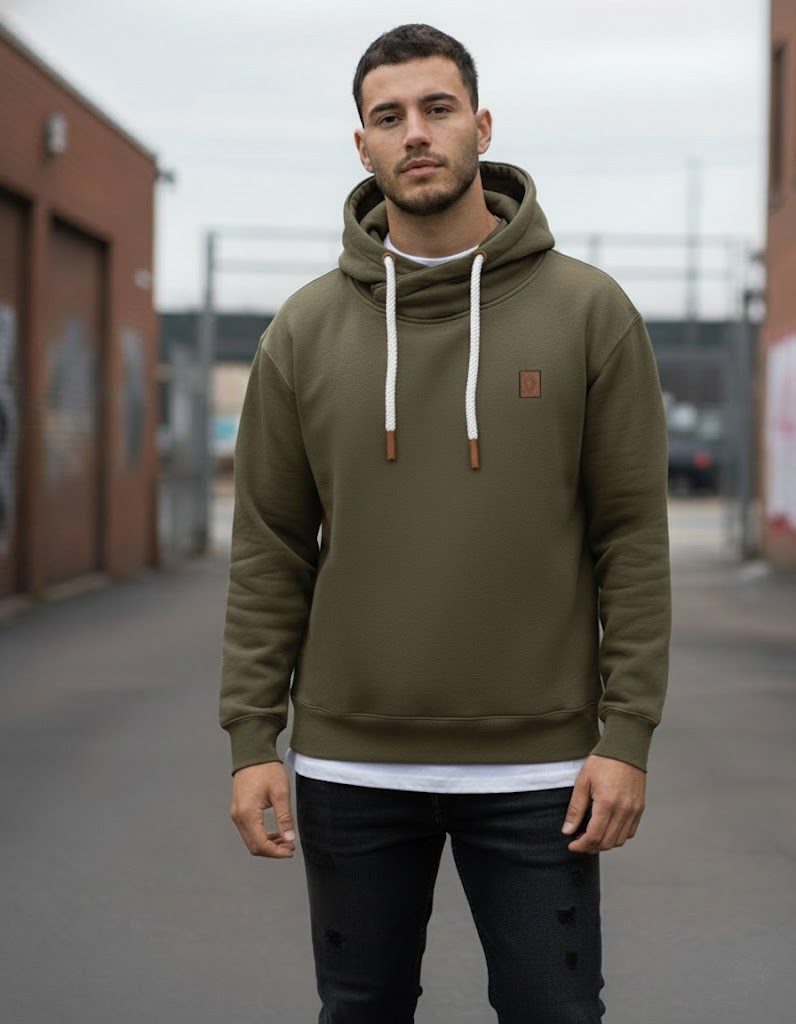 naketano Hoodie Herren Kapuzenpullover oliv