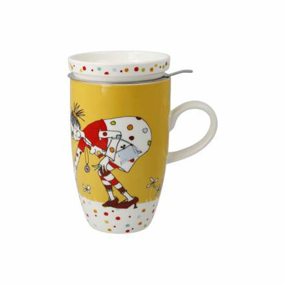 Tasse mit Deckel und Sieb Freundlieb -Kleine Dinge