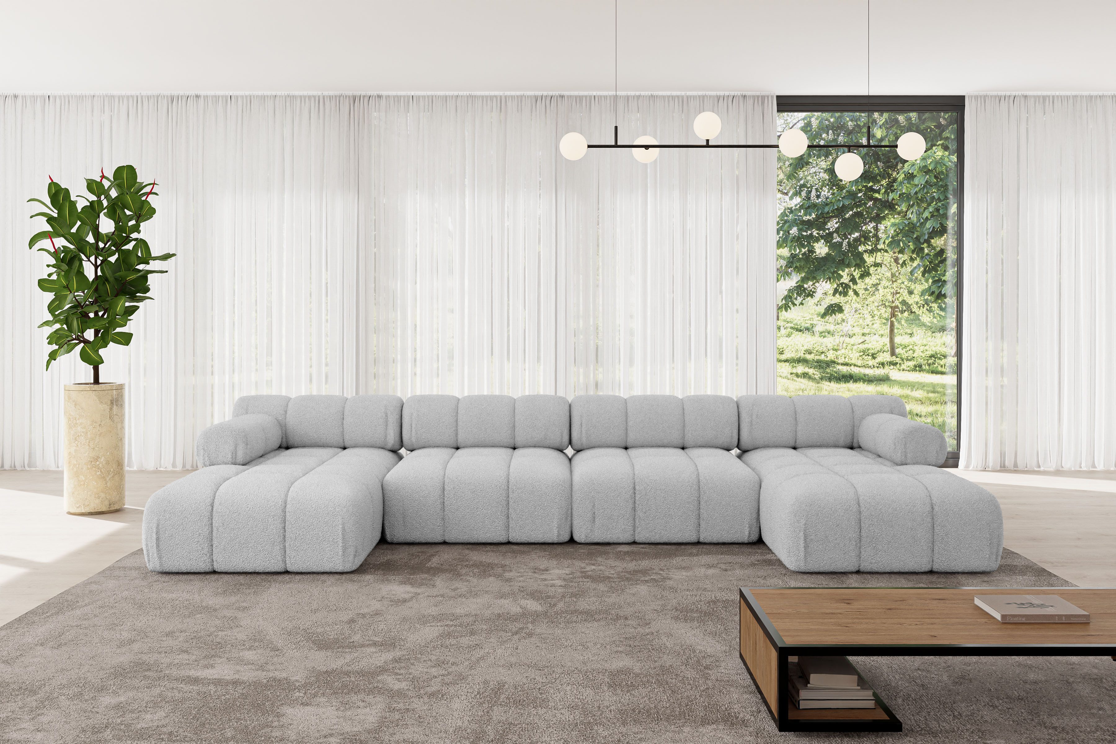 ALTDECOR Wohnlandschaft Tesso-U2, Corner Sofa U-Form günstig online kaufen