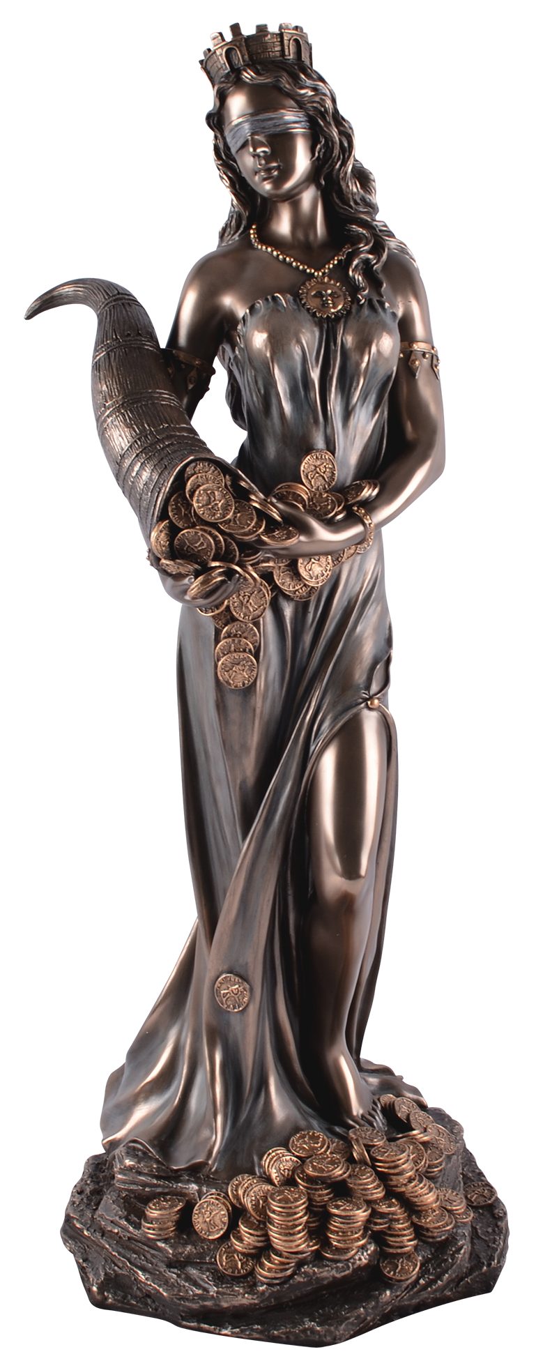 Vogler direct Gmbh Dekofigur Hand Füllhorn Veronese, des Römische Glücks by von mit bronziert Göttin Fortuna