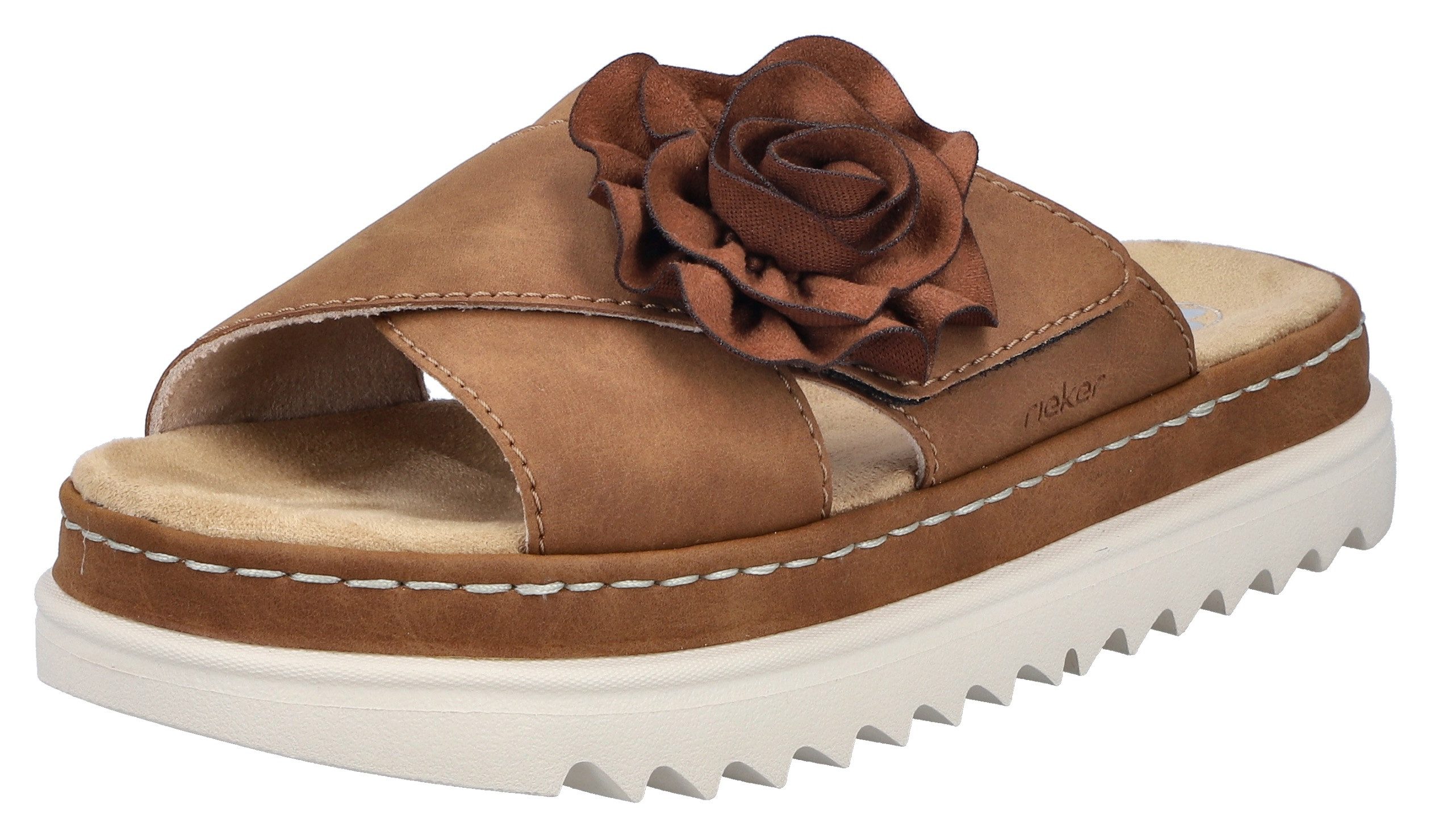 Rieker Pantolette Sommerschuh, Strandschuh, Urlaubschuh mit praktischem Kle günstig online kaufen