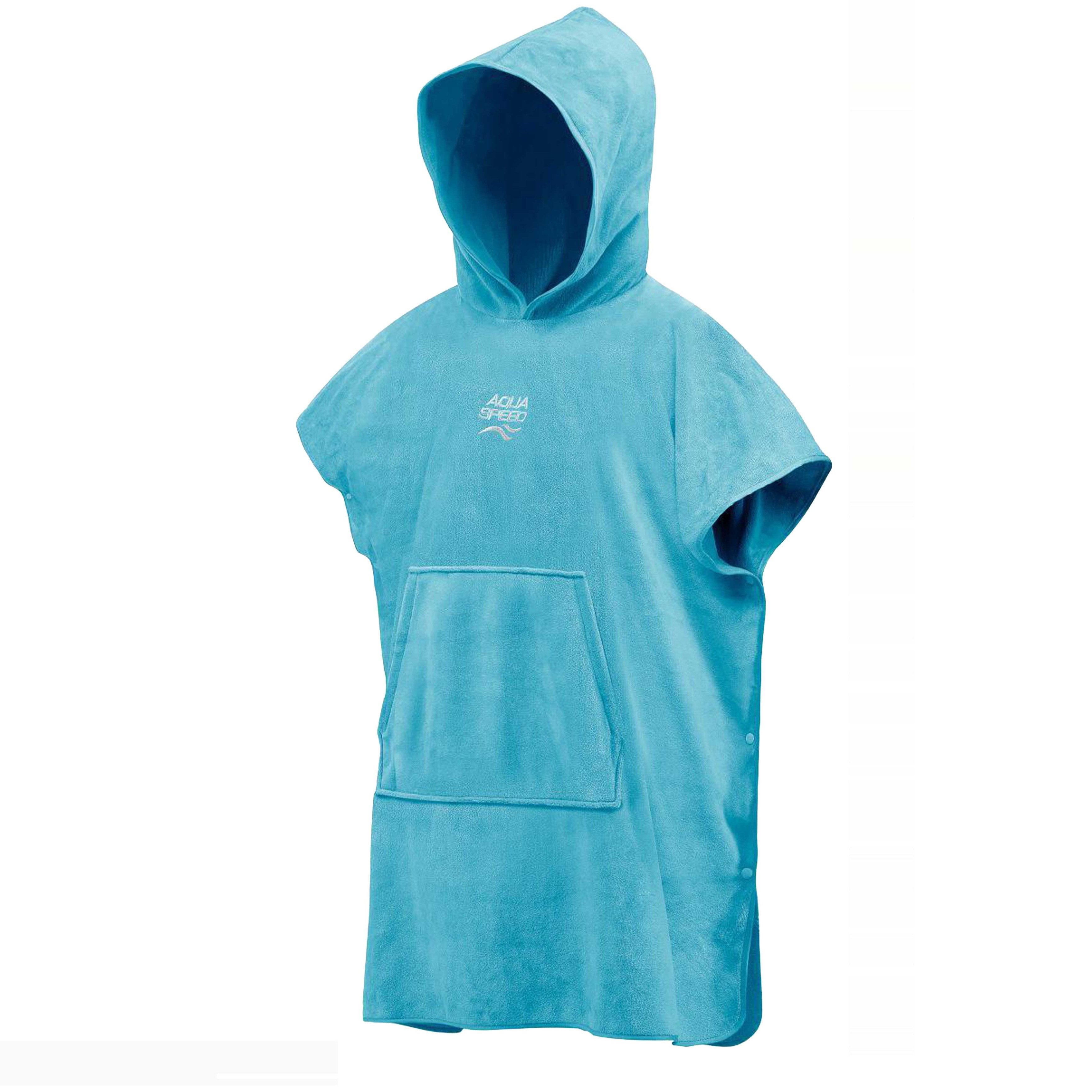 Aqua Speed Kapuzenhandtuch Komfortabler Überwurf für Umziehen und Abtrocknen nach Aktivitäten, (Größe S 80 x 180 cm – Grammatur 400 g/m), Ideal zum Abschalten und Durchatmen nach aktiven Wasserzeiten