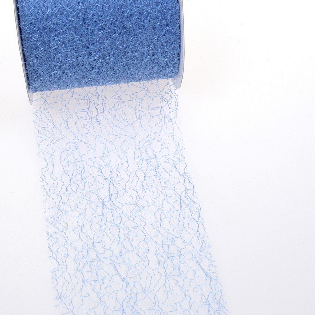 Deko AS Tischläufer Spiderweb Tischband-8cm hellblau-Rolle 25m-67 015-R 80