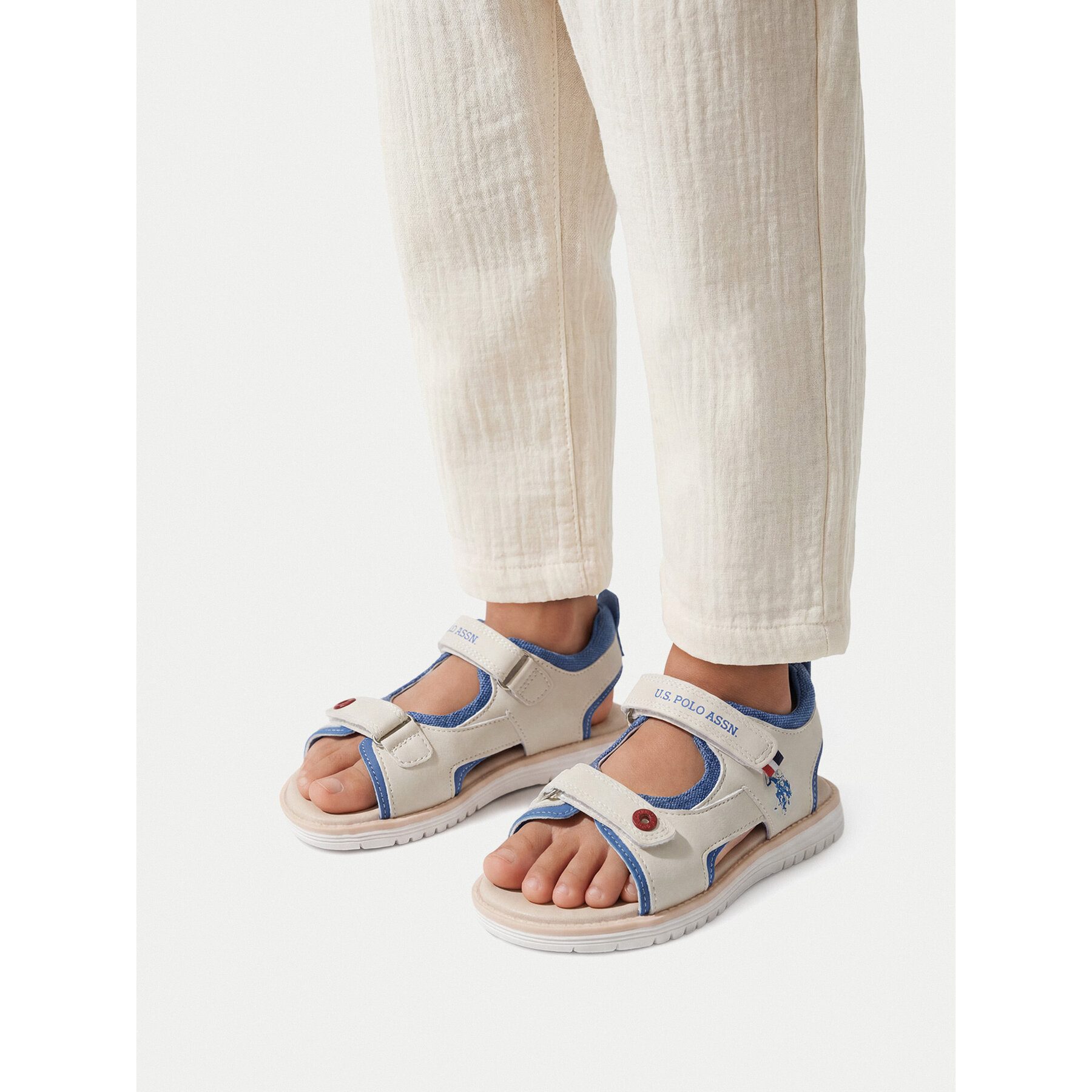 U.S. Polo Assn. US Polo Assn Sandalen Jungen Grau Sandale