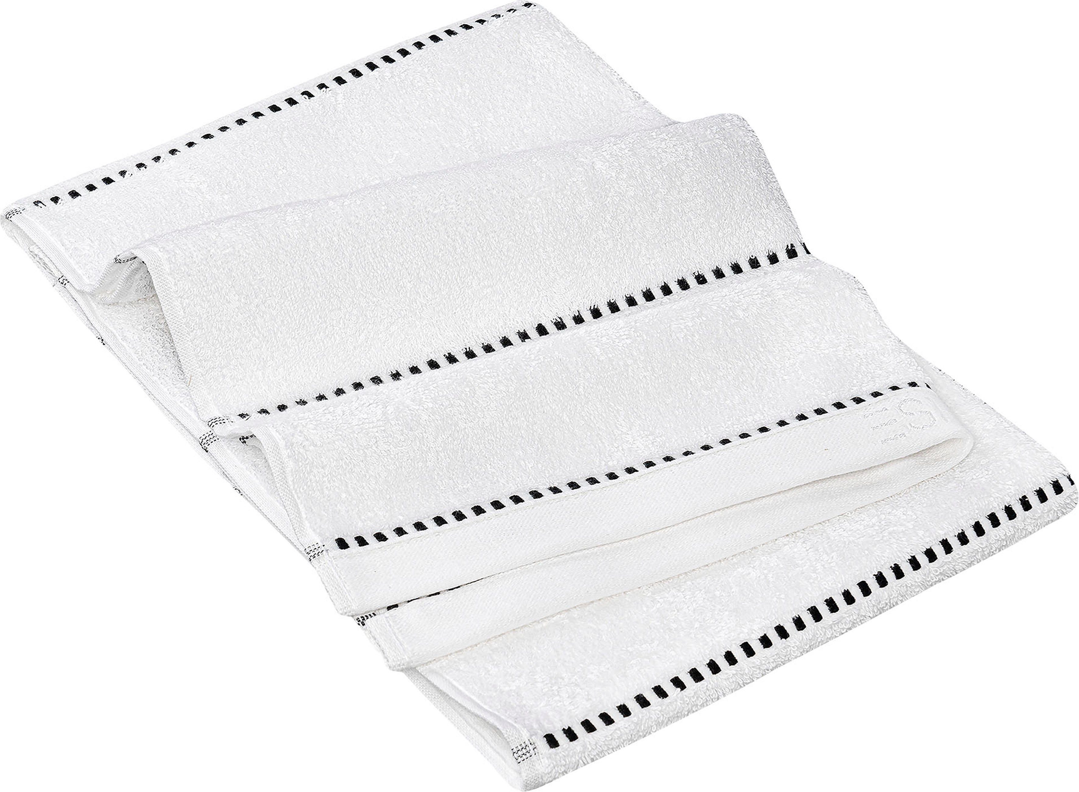 Stripes, Esprit white Handtuch Saugfähigkeit Box hohe (1-St), Webfrottier