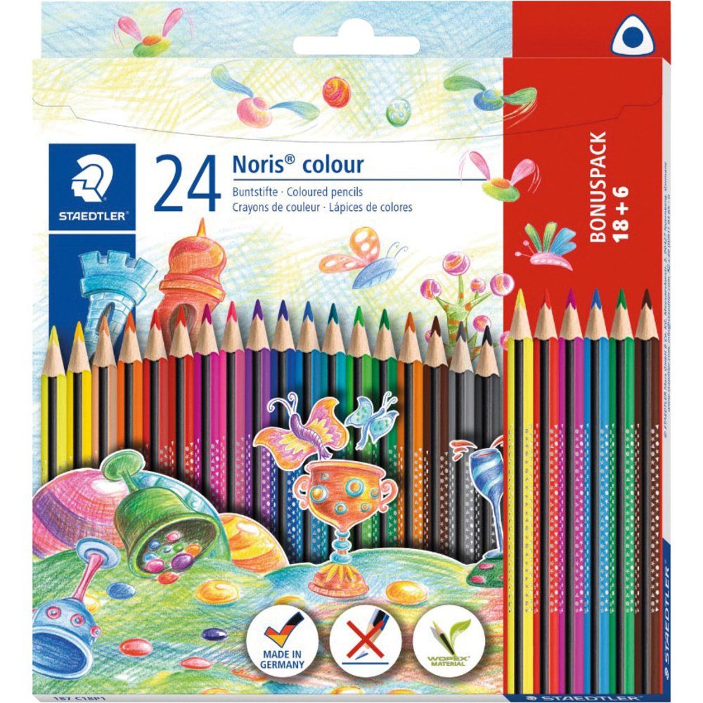 STAEDTLER Buntstift Staedtler Farbstift Noris dreikant 187 C18P1 1 Set