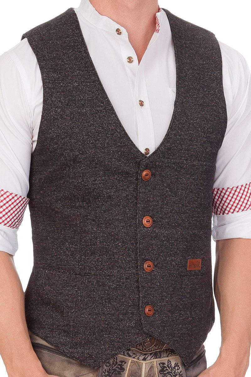 Hangowear Trachtenweste Trachtenweste - RENDY - anthrazit