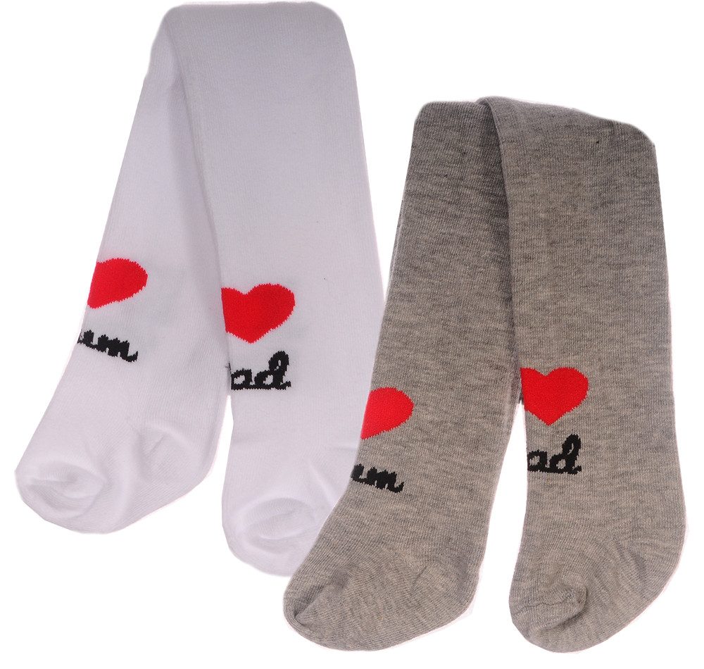 La Bortini Strumpfhose Baby Strumpfhosen 2er Pack in weiß grau neutral (Kleinkinderstrumpfhosen 2er Set für Neugeborene, Frühchen, Mädchen, Jungen, unisex)
