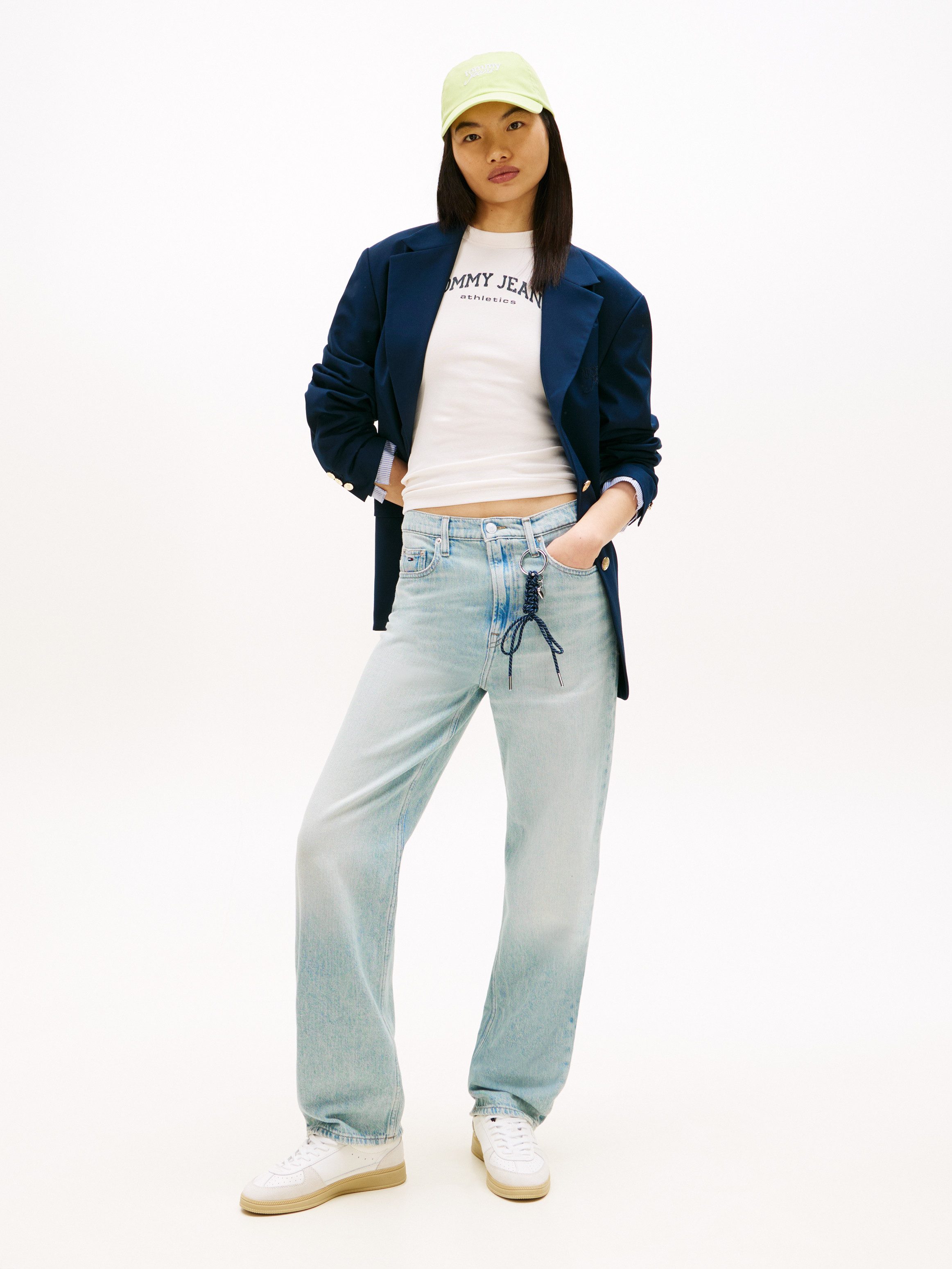 Tommy Jeans Straight-Jeans LAYLA HR SLIM STR High Waist, Baumwoll-Qualität