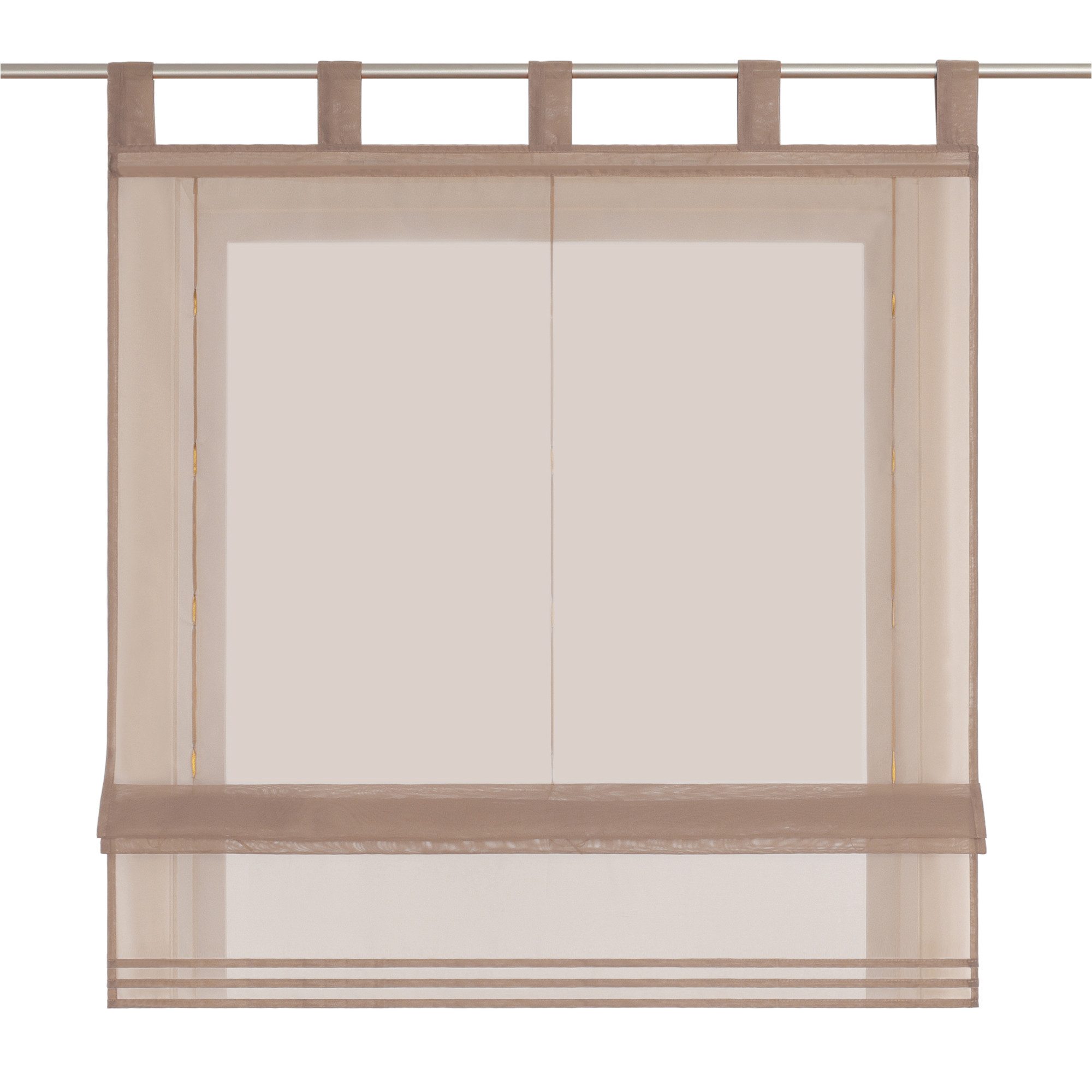 Delien Raffrollo Sophia, mit Schlaufen, Voile Uni Wohnzimmer Gardine günstig online kaufen