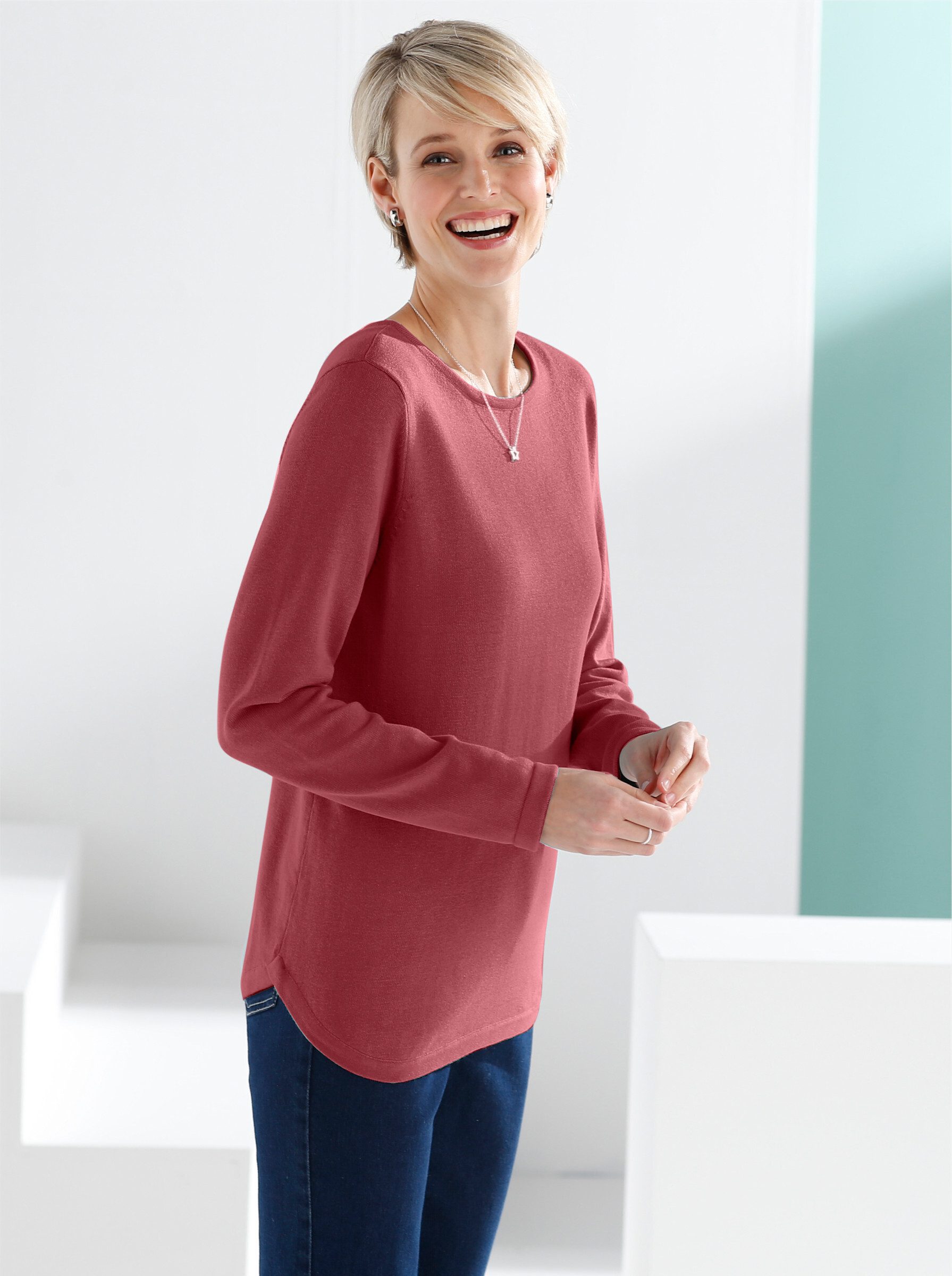 Sieh an! Strickpullover Baumwollpullover günstig online kaufen