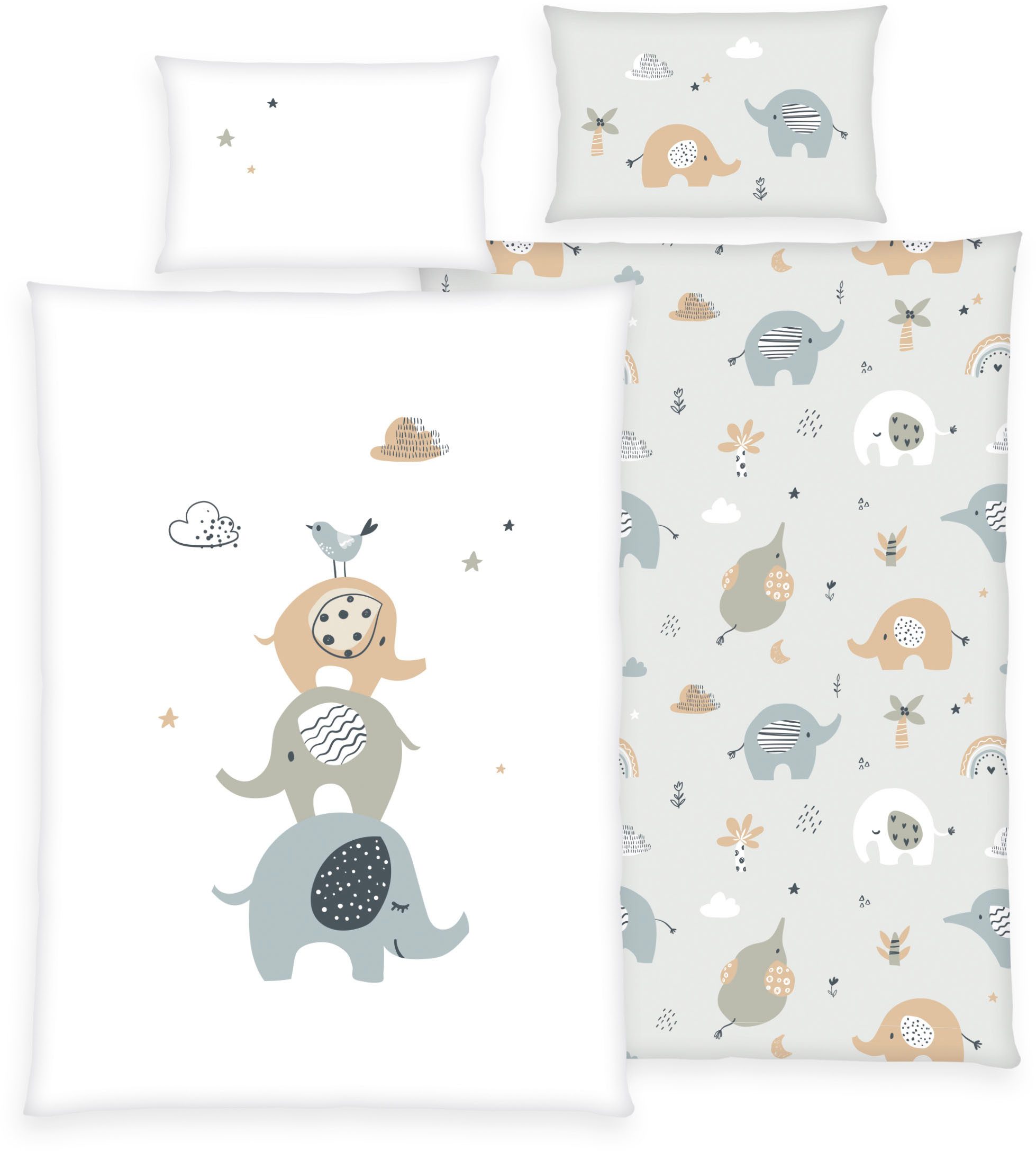 Baby Best Babybettwäsche babybest Elephants, Renforcé, günstig online kaufen