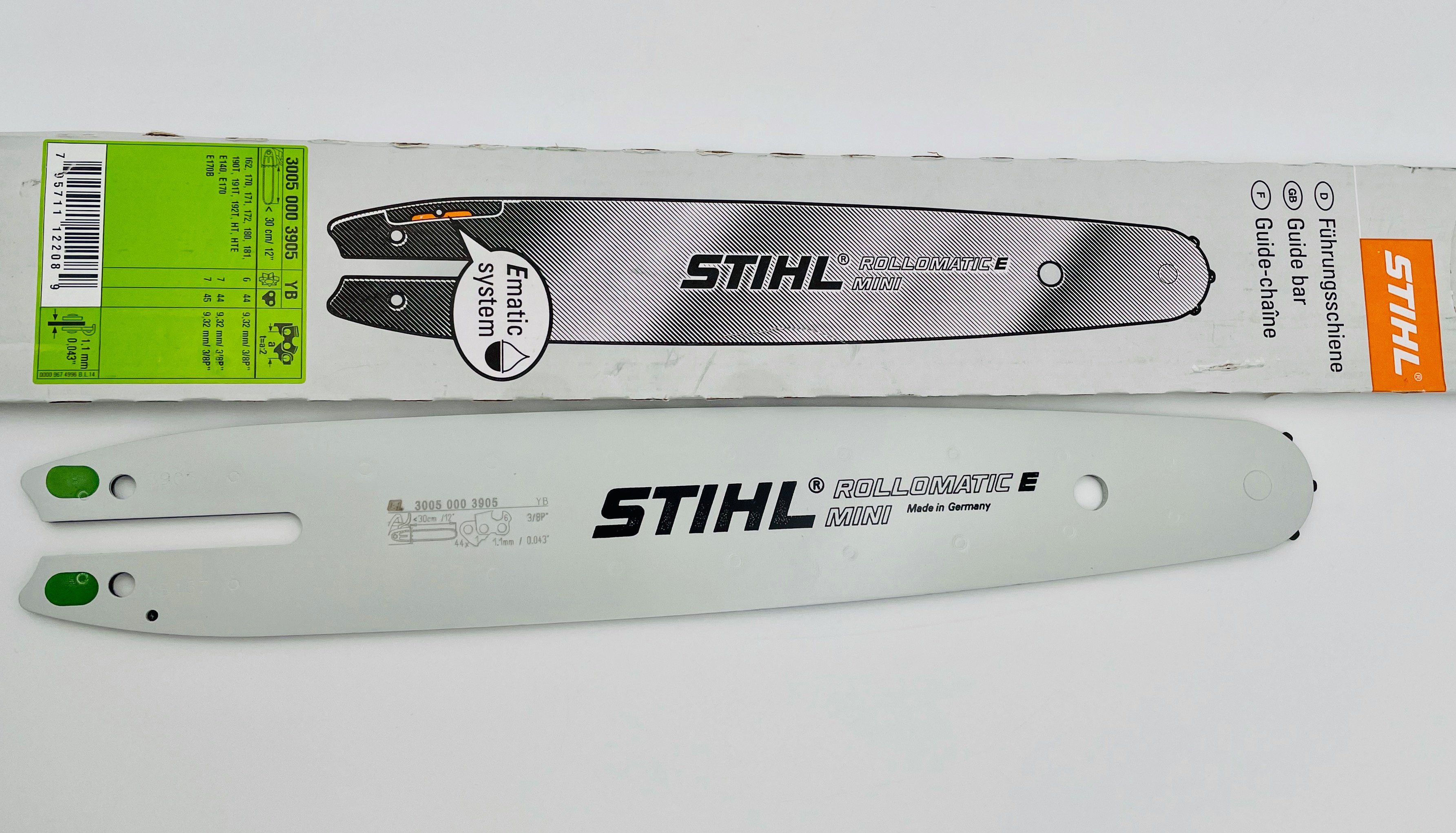 STIHL Führungsschiene Führungsschiene Rollomatic E Mini 30cm - 3/8"P - 1,1 mm 30050003905, (1-St)