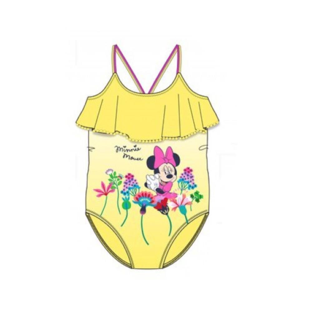 Sun City Badeanzug Entzückender Minnie Maus Badeanzug für Babys bis 36 Monate, in rosa gelb