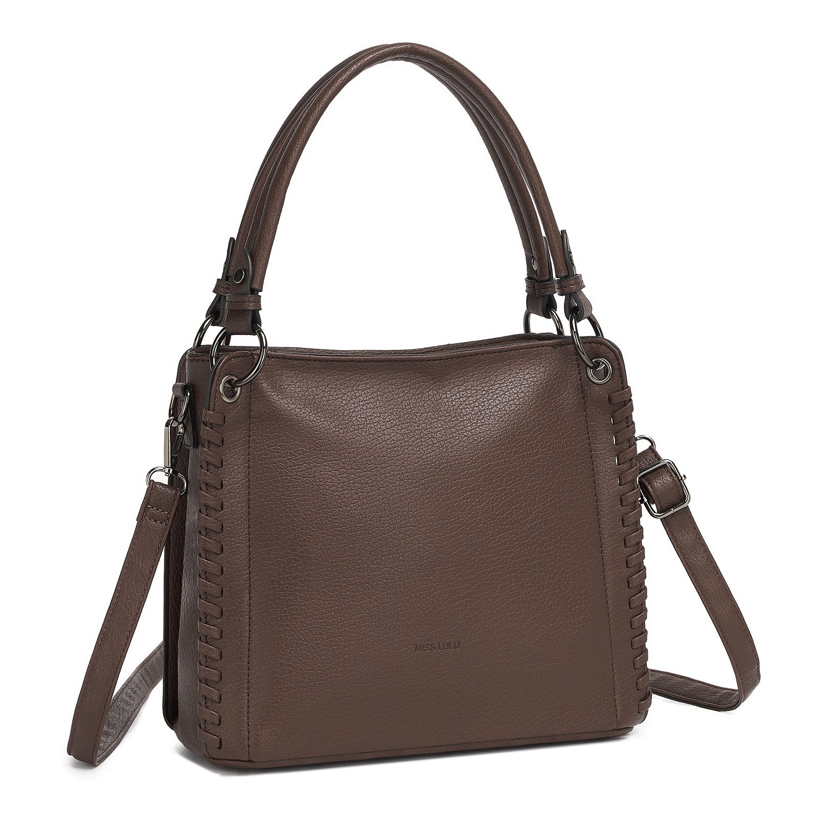 Miss Lulu Handtasche Damen aus weichem PU-Leder