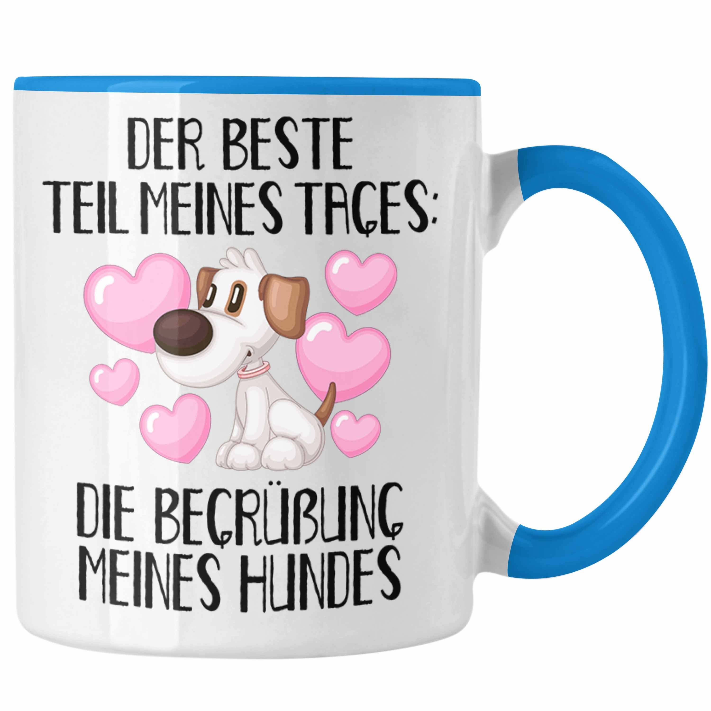 Trendation Tasse Hundebesitzer Tasse Bester Tages Blau Geschenk Teil Kaffee-Becher Des Die B