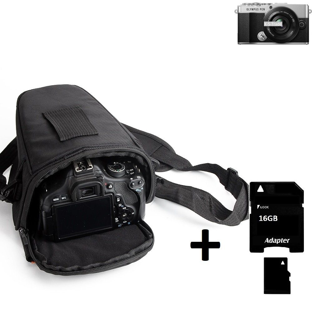 K-S-Trade Kameratasche für Olympus PEN E-P7, Schultertasche Colt  Kameratasche Systemkameras DSLR DSLM SLR