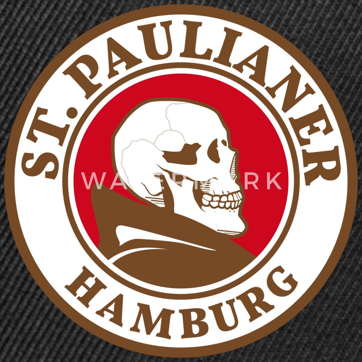 Spreadshirt Snapback Cap St. Paulianer Totenkopf Mönch Snapback Cap (1-St)