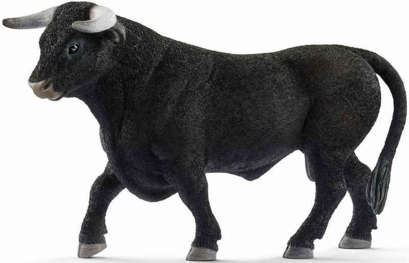 Schleich® Spielfigur FARM WORLD, Schwarzer Stier (13875)