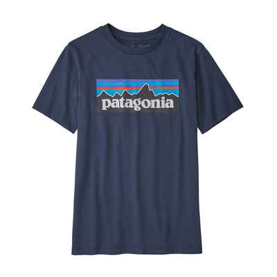 Patagonia T-Shirt Patagonia Kinder T-Shirt Regenerative Organic Certified Cotton P-6 Logo Mini