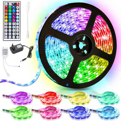 Randaco LED Stripe 1M LED Streifen Strip Licht-Band Leiste 230V RGB 5050SMD Lichterkette, 30-flammig