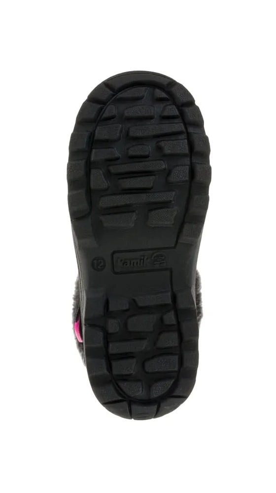 Kamik Winterschuhe Mini - nahtversiegeltes Nylon, Kunstfell-Schneekragen Winterstiefel