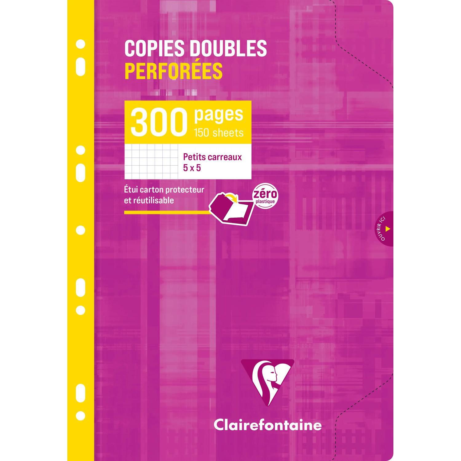 CLAIREFONTAINE Notizblock 15x Kanzleibögen A4 kar m Rd 150 Bl 44712C, Clairefontaine Metric