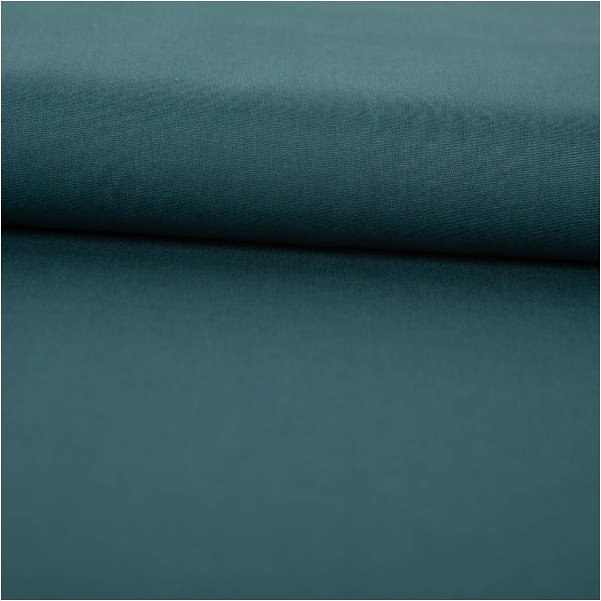 SCHÖNER LEBEN. Stoff Bio Baumwollstoff Meterware Popeline uni dunkelgrün 148cm, allergikergeeignet